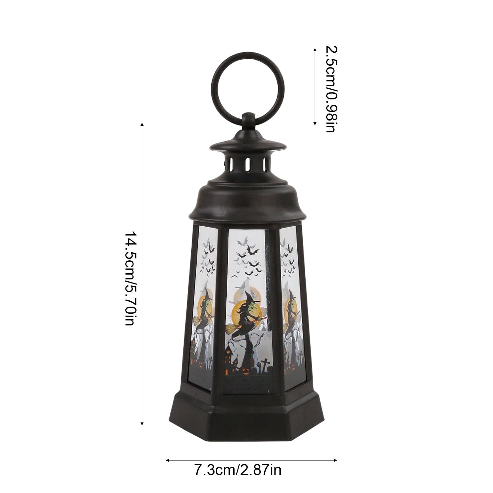 Djiypn Mini Lanterns 2Pack LED Small Lanterns Decorative Indoor Outdoor Hanging Lantern Decorative Candle Light Farmhouse Decor for Weddings Western Camping Party Halloween Christmas Decorations