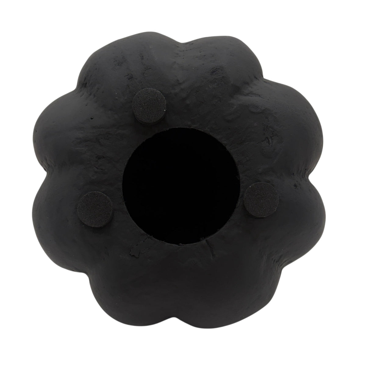 Paper Mache Jack-o'-Lantern Decoration, Black, 8.25", Halloween by Way To Celebrate