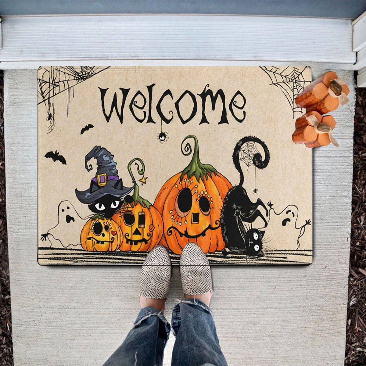 Under $5! Saving! XGFHYJEH Halloween Holding Hands Witches, Halloween Decorations Outdoor, Halloween Decor Clearance, Halloween Ornaments Scary Props Decoration for Outside Yard Lawn Garden
