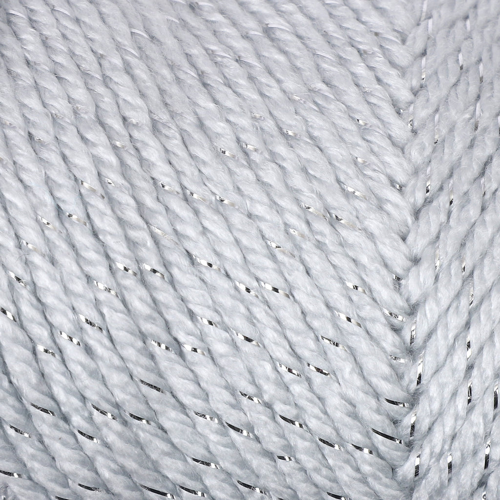 Mainstays Sparkle Acrylic Yarn, 5 oz, Platinum Silver