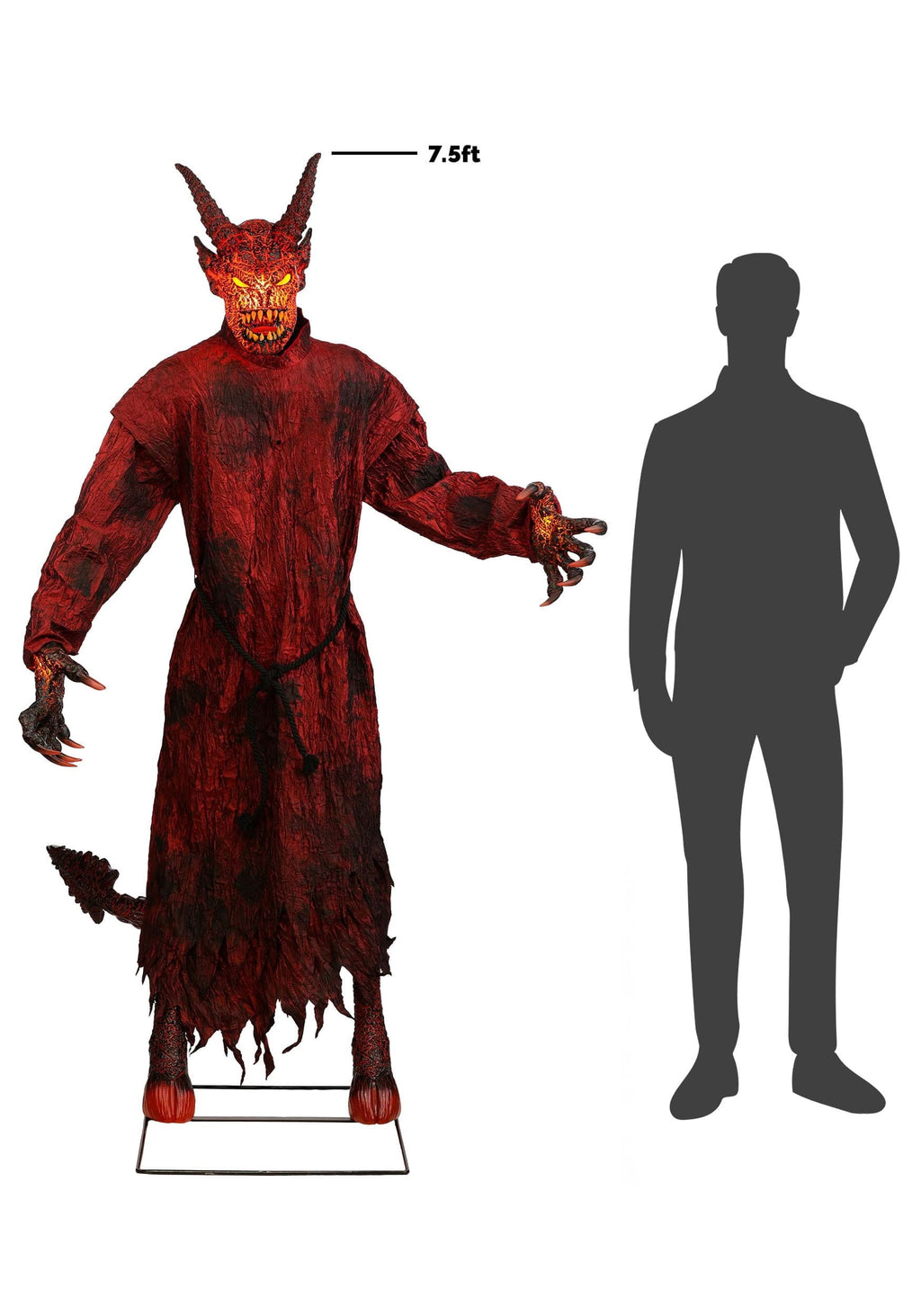 Magmoor the Lava Demon Animated Halloween Decoration