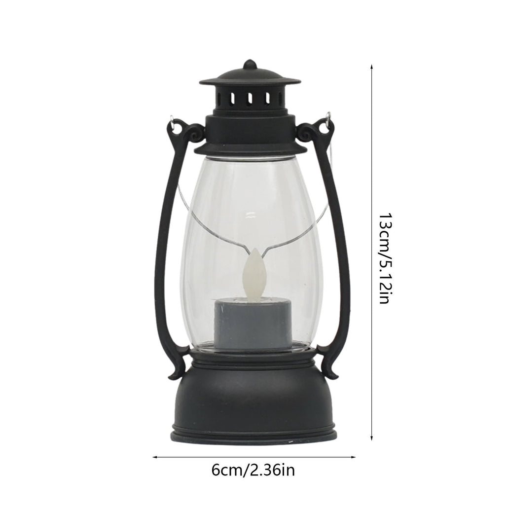 Diceymbol Vintage LED Candle Lantern Battery Operated Flickering Flame Light with Handle for Indoor/Outdoor, Old-Fashioned Colt Lamp Halloween Christmas Home Decor