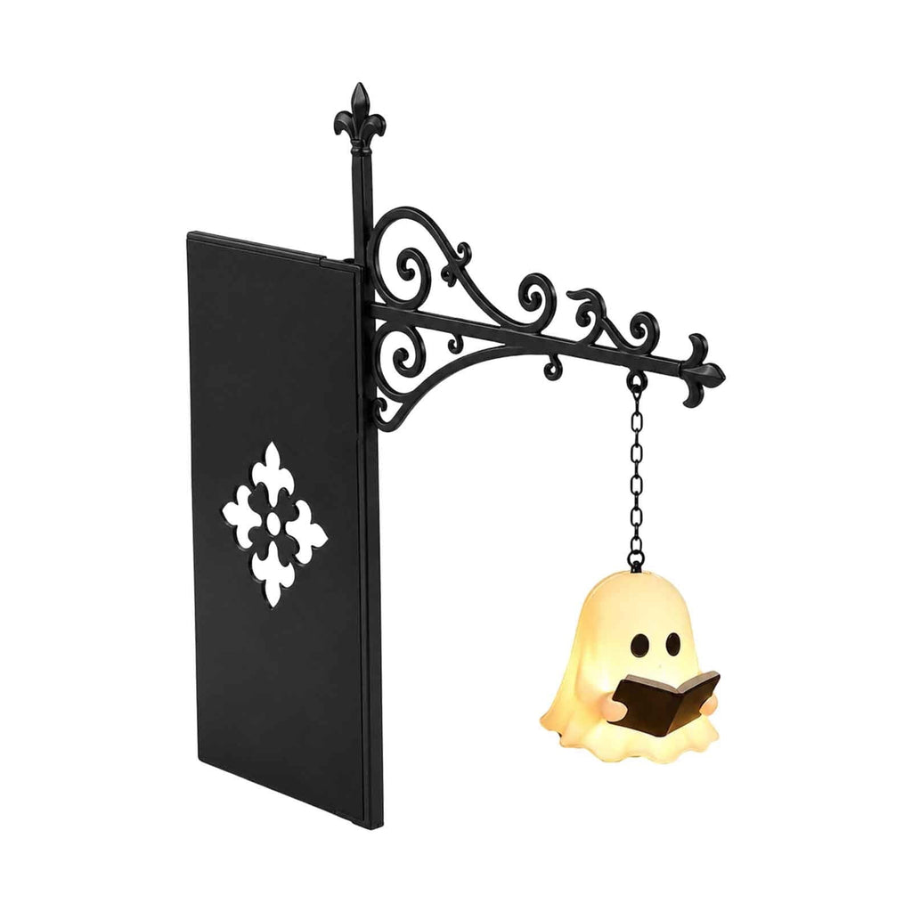 Nkmbld Halloween Bookshelf Lamp, Vintage Library Lantern Decorative Bookshelf Lighting, Hanging Ghost Lantern Book Shelf Light, Halloween Decorations Indoor