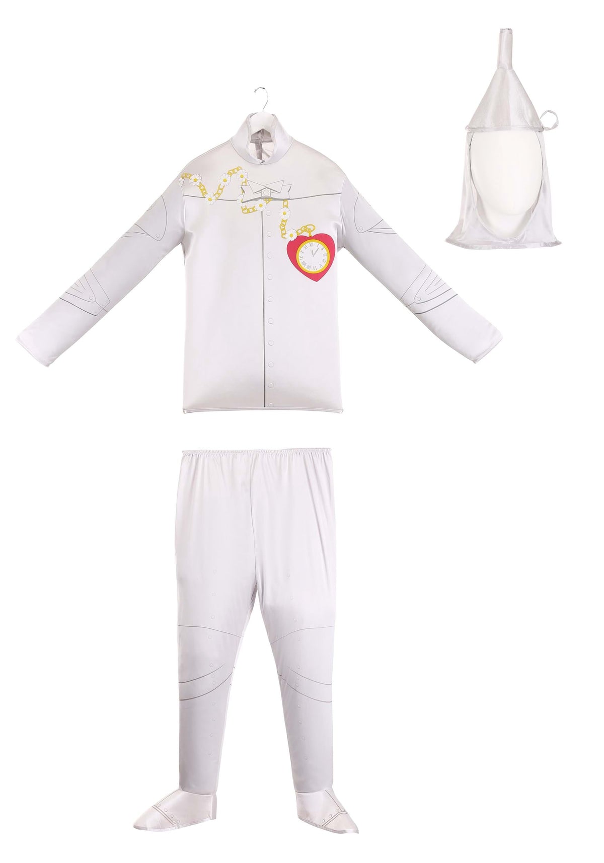 The Wizard of Oz Tinman Men's Halloween Fancy-Dress Costume for Adult, 44