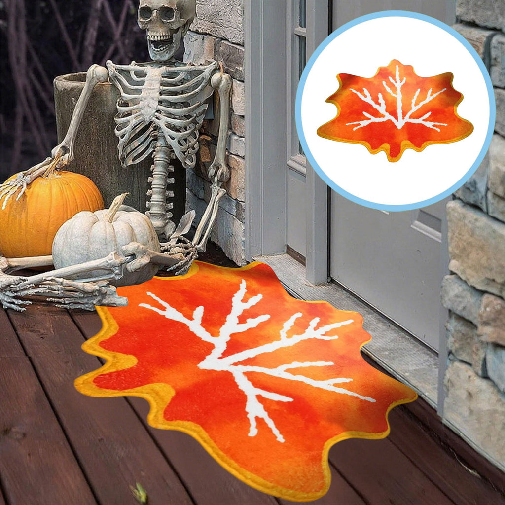YIMWNYI Halloween Pumpkin Rugs, Decorative Floor Mat, Doormat for Living Room, Kitchen, Thanksgiving Day, Soft Bathroom Mat, Fall Themed Home Decor, Easy to Clean Rug