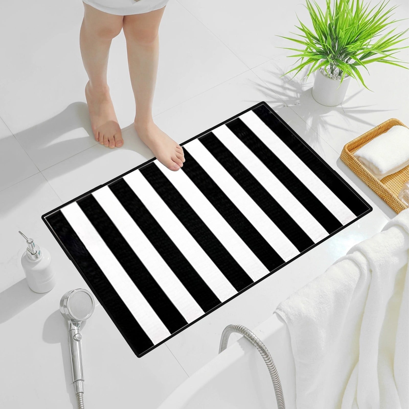Mouliraty Fall Outdoor Rug,15.7x23.6in,Halloween Thanksgiving Decor Rug New Stripe Outdoor Rug Layered Doormats for Washable Carpet Front Door Porch Farmhouses Entryway Patio Dark Color Rug
