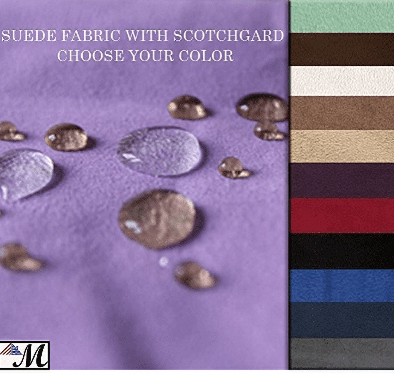Mybecca Suede 58" Width - 100% Polyester Faux Craft Fabric By the Yard - Color: Black