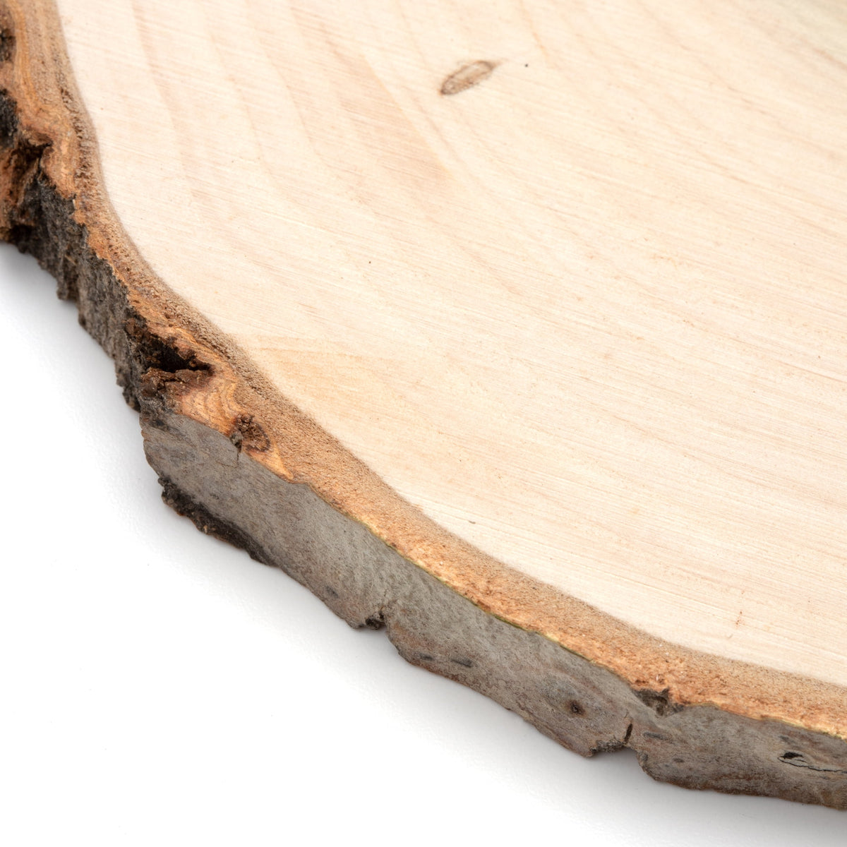 Cousin DIY Poplar 7" Round Rustic Wood Slice with Bark