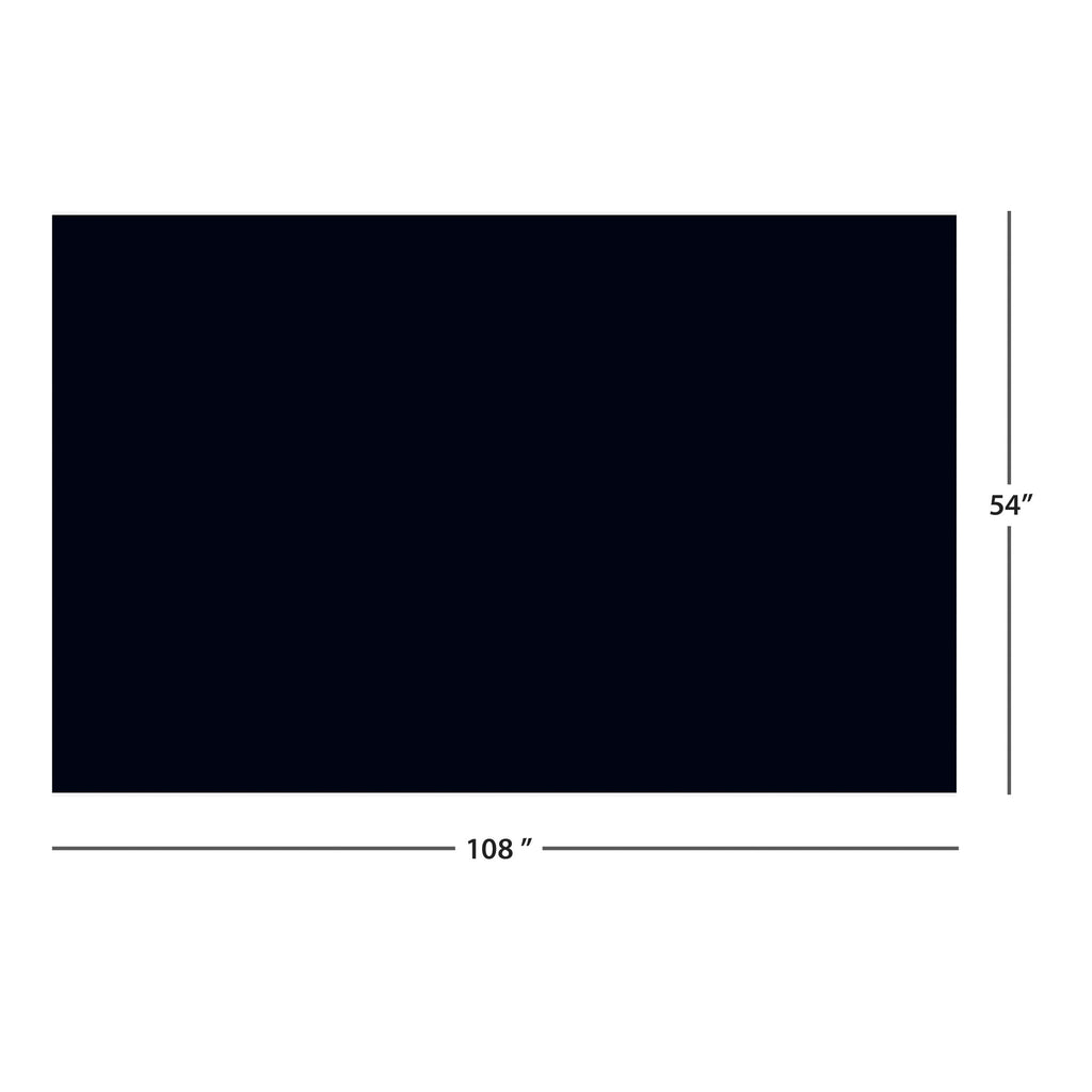 Way To Celebrate Rectangular Plastic Table Cover, Black, 54 in x 108 in, 1 Count