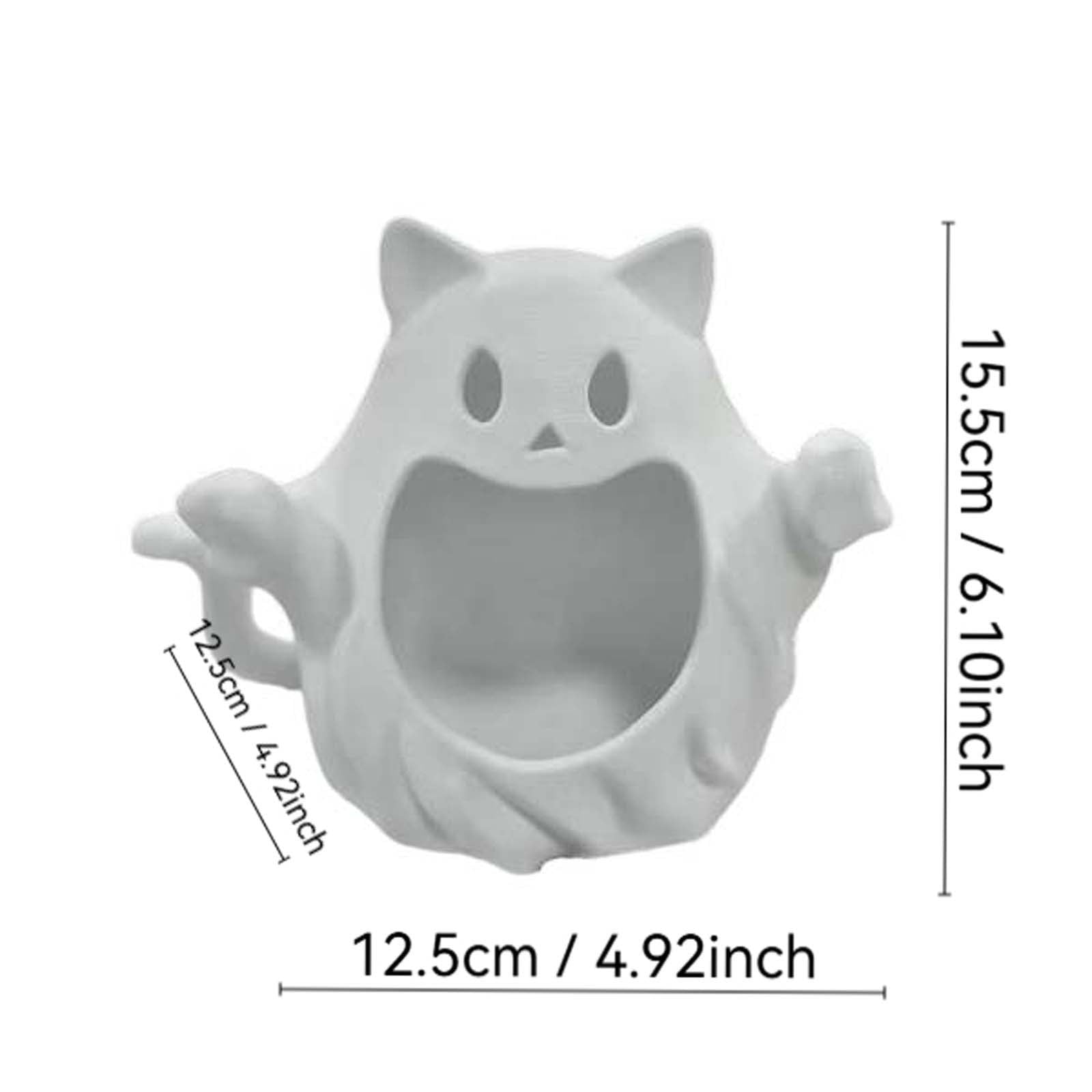 Diceymbol Halloween Pumpkin Snack Bowl Stand Collapsible Broomstick Candy Tray for Cupcakes & Desserts, Resin Serving Platter with Ceramic Pumpkin Bowls