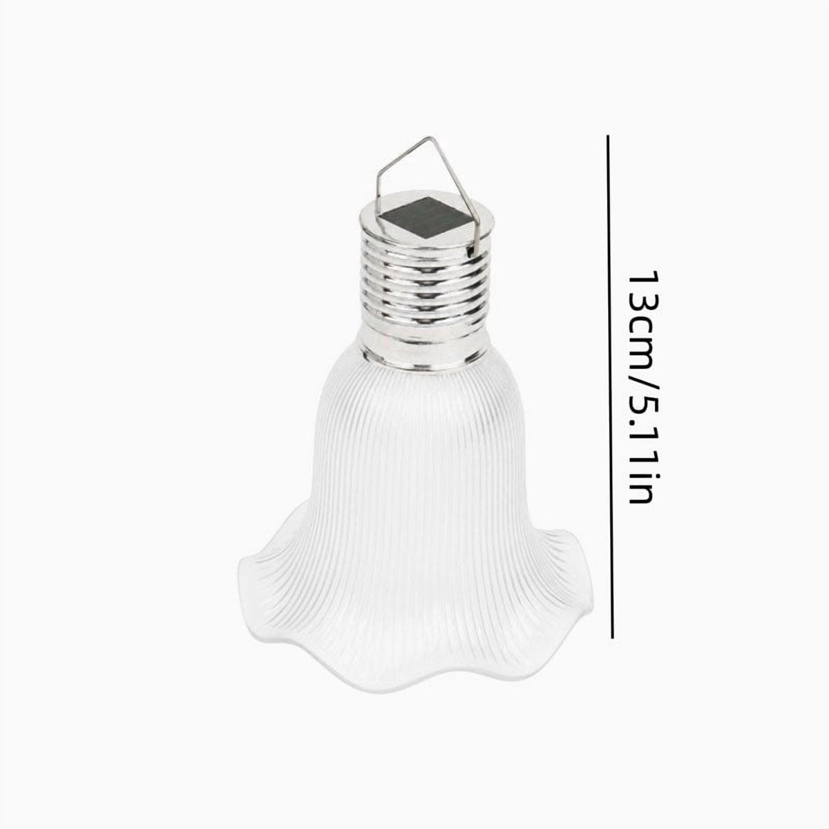 Dyegold Solar Hanging Lantern with Flower Style Lampshade Waterproof LED Decorative Light for Garden Patio Backyard Pergola Camping Outdoor Warm Glow