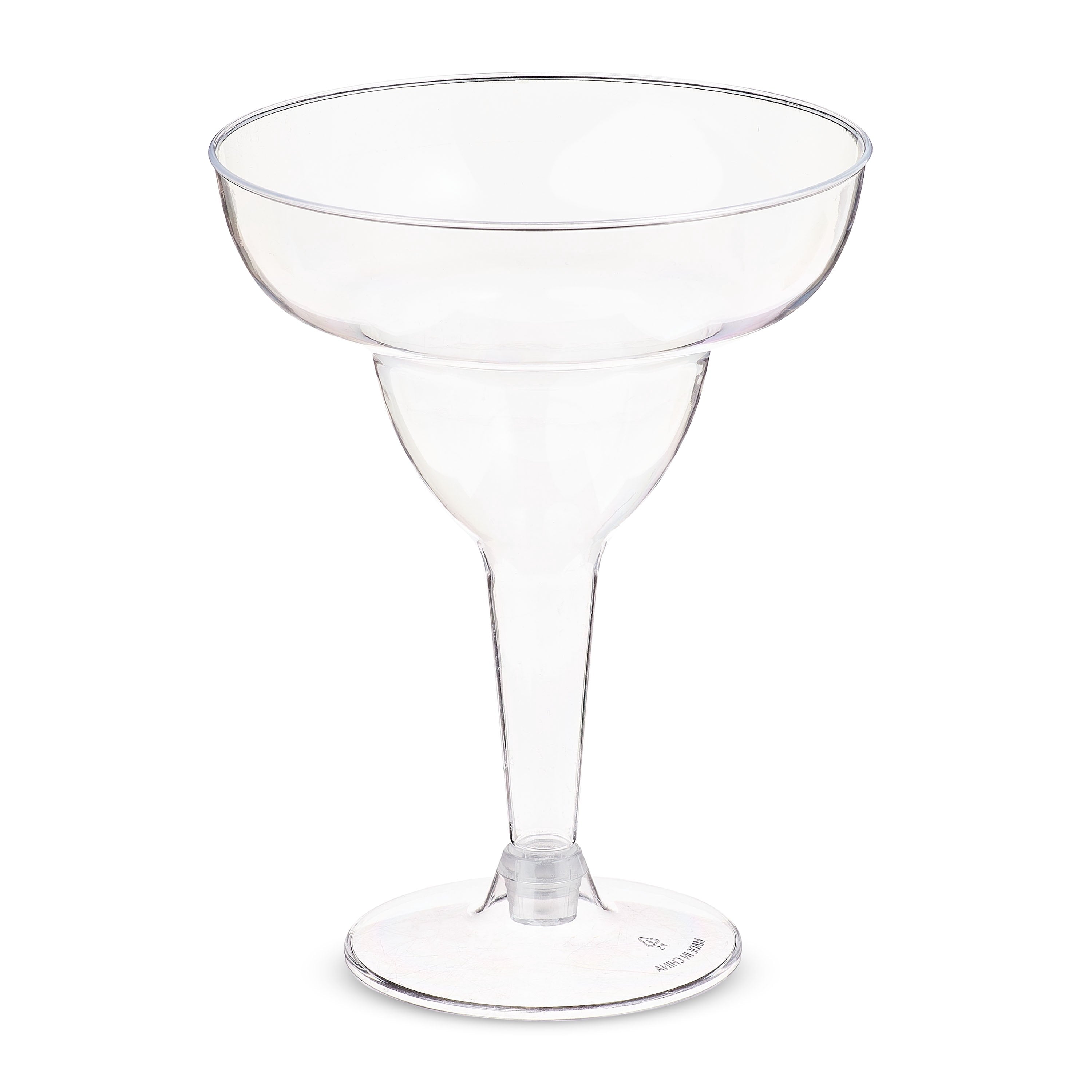 Way To Celebrate Clear Plastic Margarita Glasses, 8 Count, 10.8 oz, 5.7 in x 4.4 in