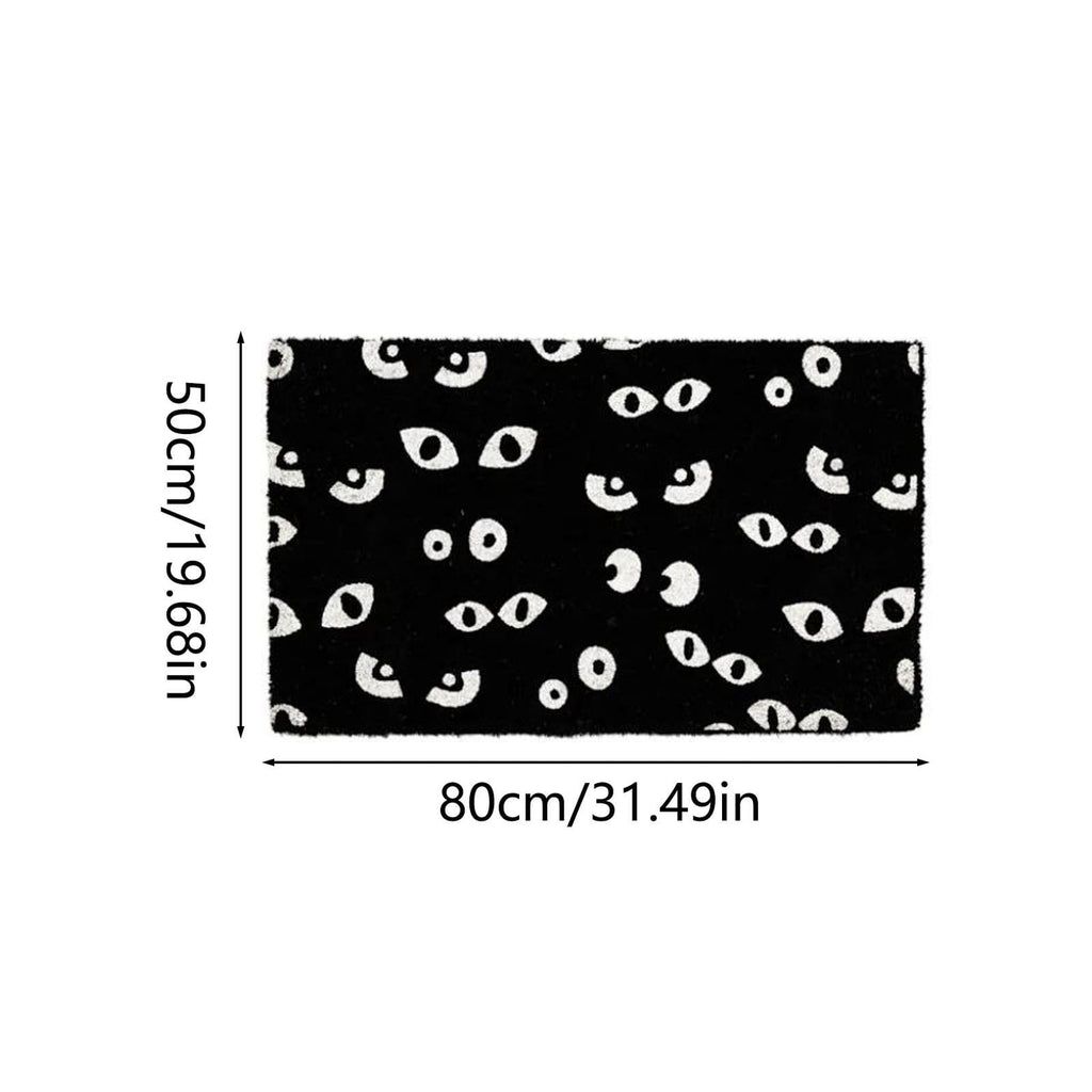 Tepsmf Halloween Doormat 19.7x31.4IN Soft Non Slip Halloween Bathroom Rug For Front Doors Porches And Witch-themed Home Decor