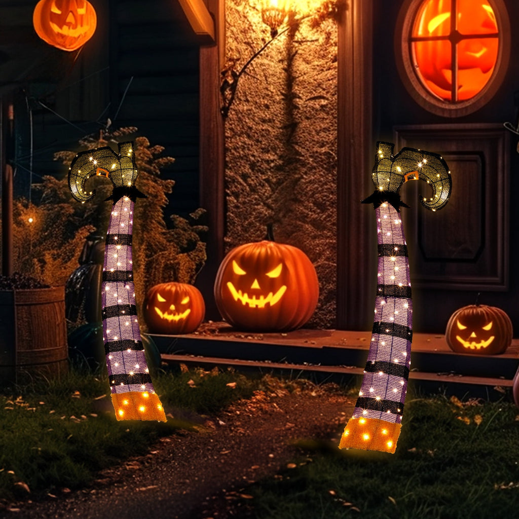 Yescom 9ft Flying Witch with Vulture & Owl Skeleton Halloween Outdoor Décor 2026