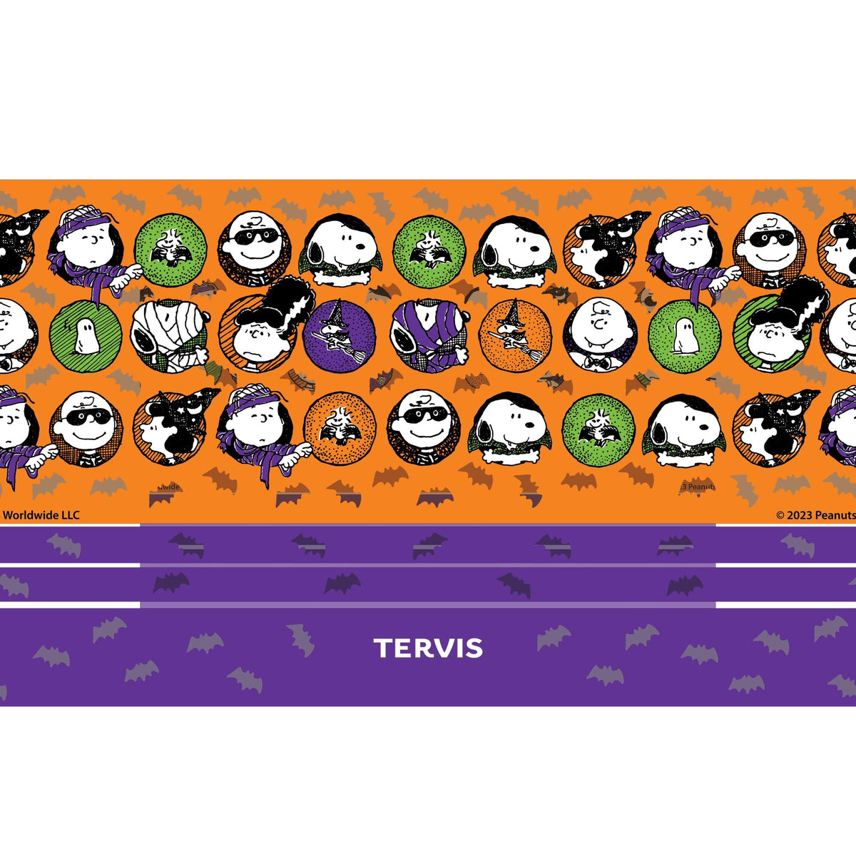 Tervis Traveler Peanuts™ - Halloween Gang Pattern Made in USA Double Walled Insulated Tumbler Travel Cup Keeps Drinks Cold & Hot, 20OZ,