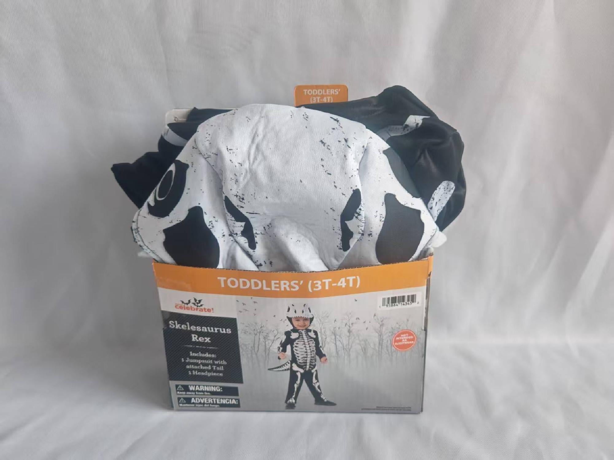 Skeleton Dino Halloween Costume for Toddler, Size 2T, by Way to Celebrate