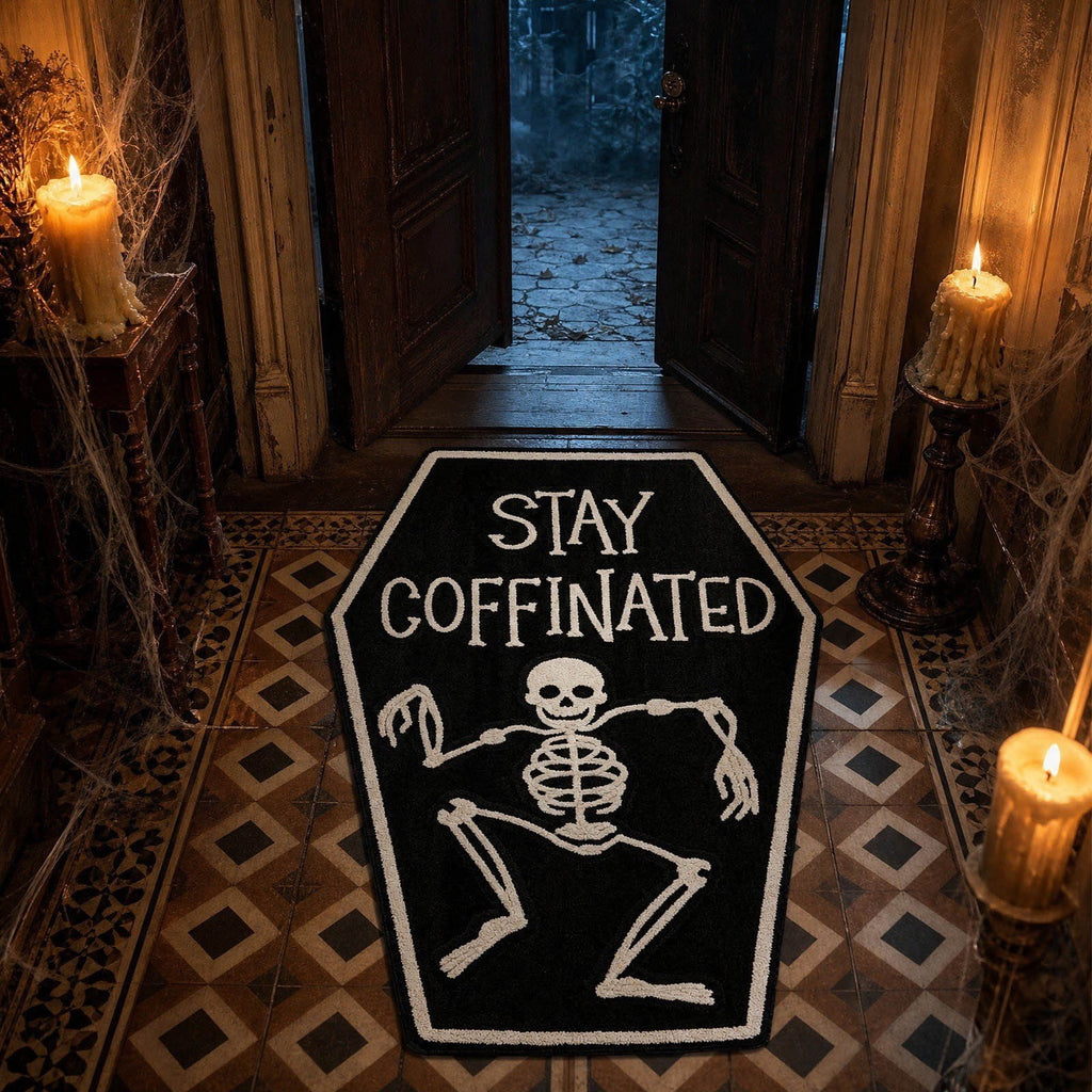 Halloween Ghost Door Mat, Cute Welcome Mat for Front Door Porch Entryway Haunted Outdoor Decor Spooky Decorative Entrance Doormat Non Slip Halloween Rug, 16" x 24"