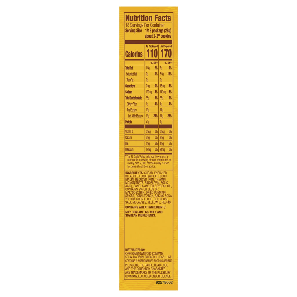 Pillsbury Perfectly Pumpkin Cookie Mix, 17.5 oz Box