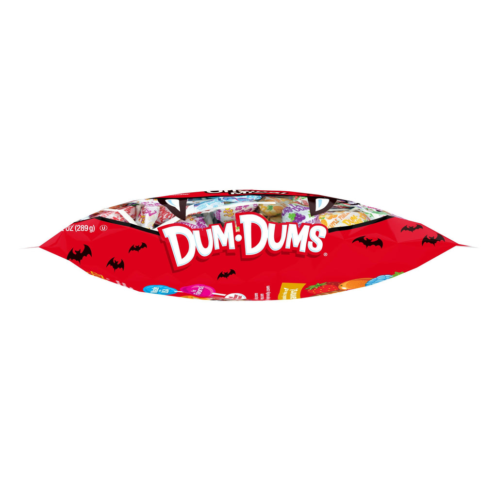 Dum Dums Original Mix Halloween Assorted Candy, Lollipops & Suckers, Hard Party Candy, 10.2 oz Bag