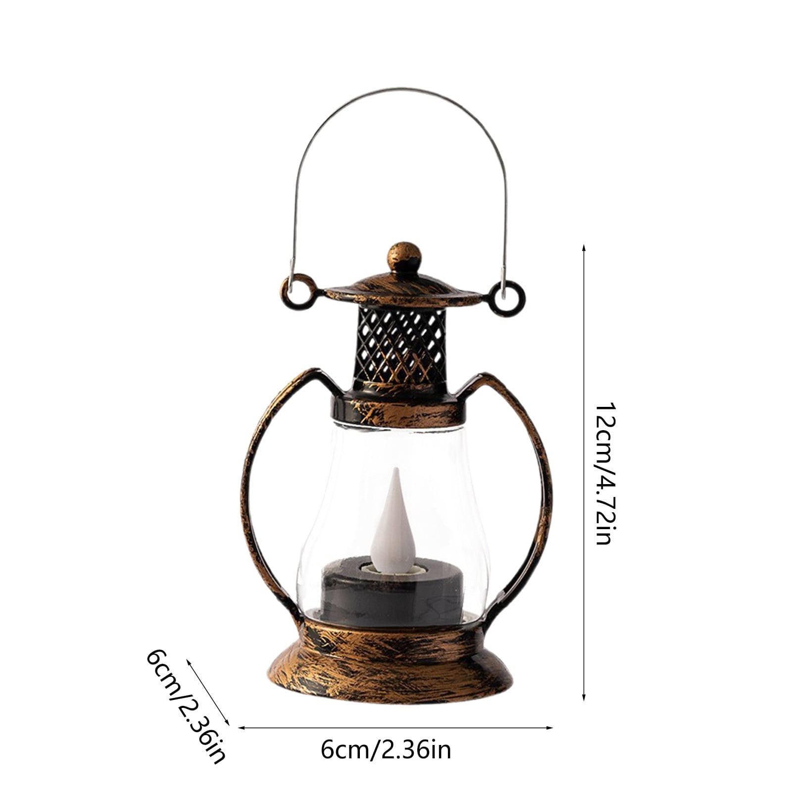 BGZLEU Vintage LED Candle Lanterns Decorations, Black Lanterns Decorative for Table Centerpieces, Camping Decorative Lanterns, Western Party Rustic Wedding Decor, Halloween Christmas Decorations