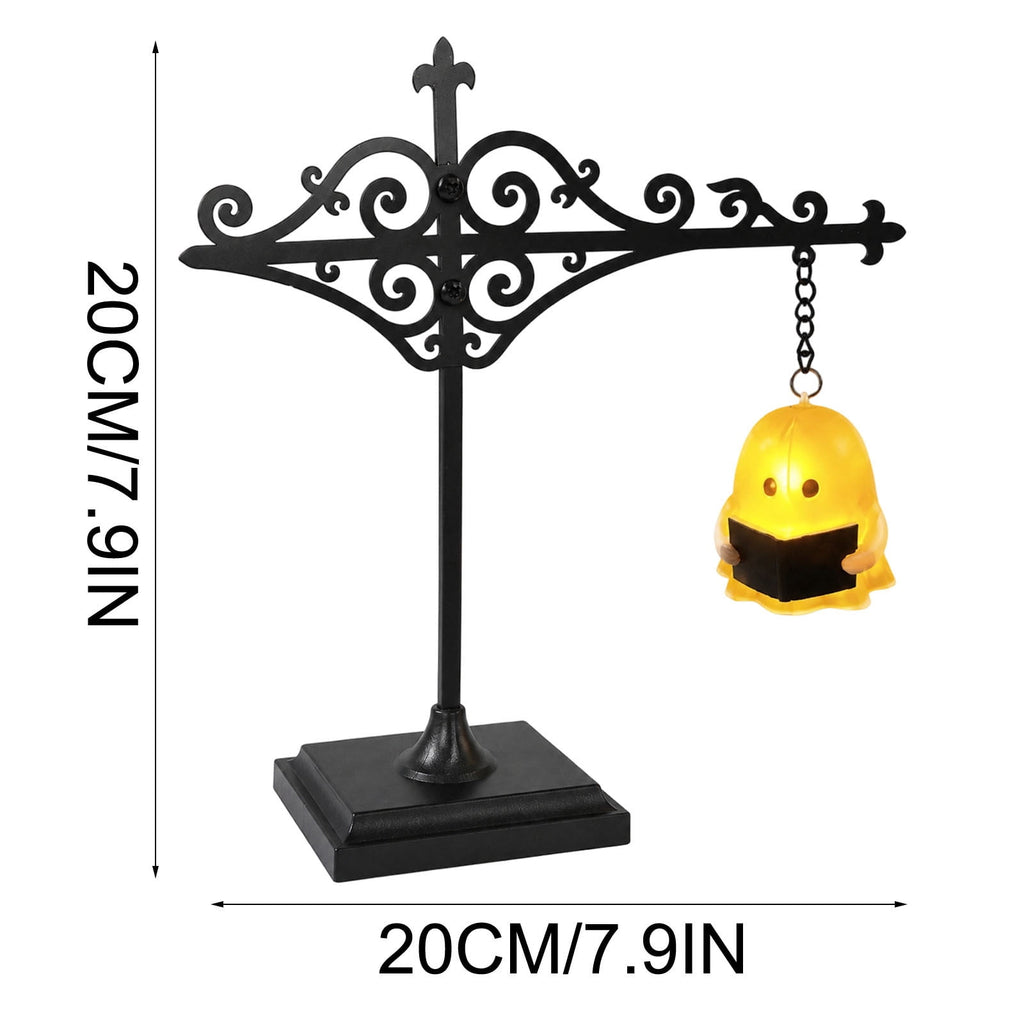 Nkmbld Halloween Bookshelf Lamp, Vintage Library Lantern Decorative Bookshelf Lighting, Hanging Ghost Lantern Book Shelf Light, Halloween Decorations Indoor