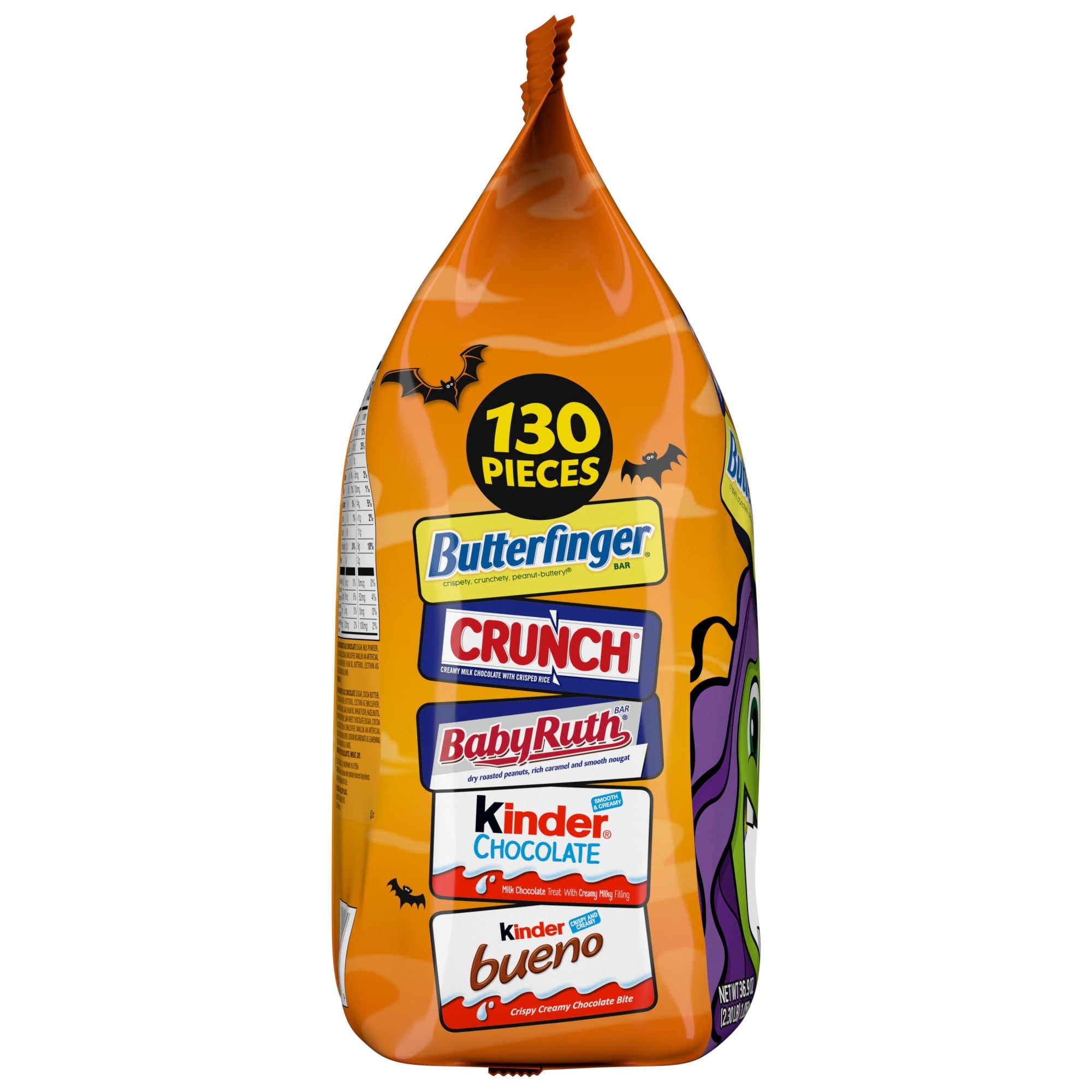 (3 pack) Butterfinger, CRUNCH, Baby Ruth & More Halloween Candy Chocolate-y, 36.9 oz