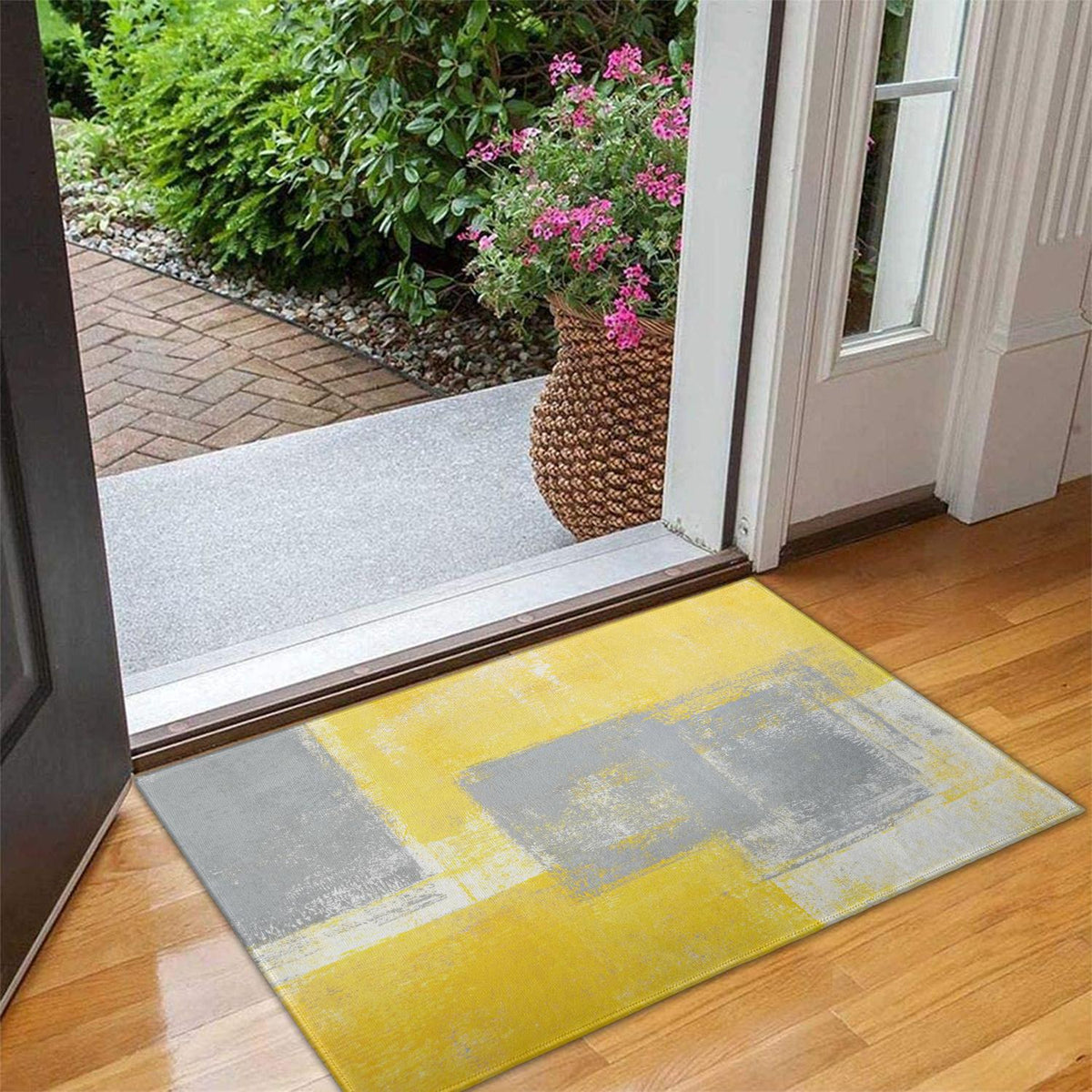 Brown Vintage Tribal Western Non Slip Washable Door Mat Funny Doormat Outdoor Inside Floor Rugs Crystal Velvet 30x17 Inches