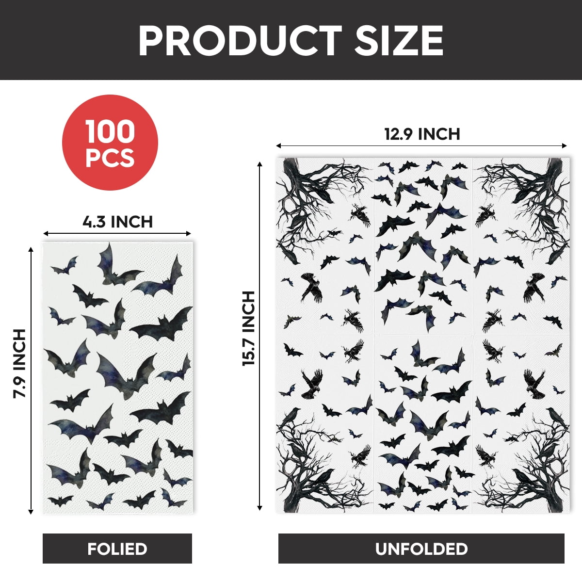 Sm:)e Ghoost Halloween Paper Napkins 100PCS