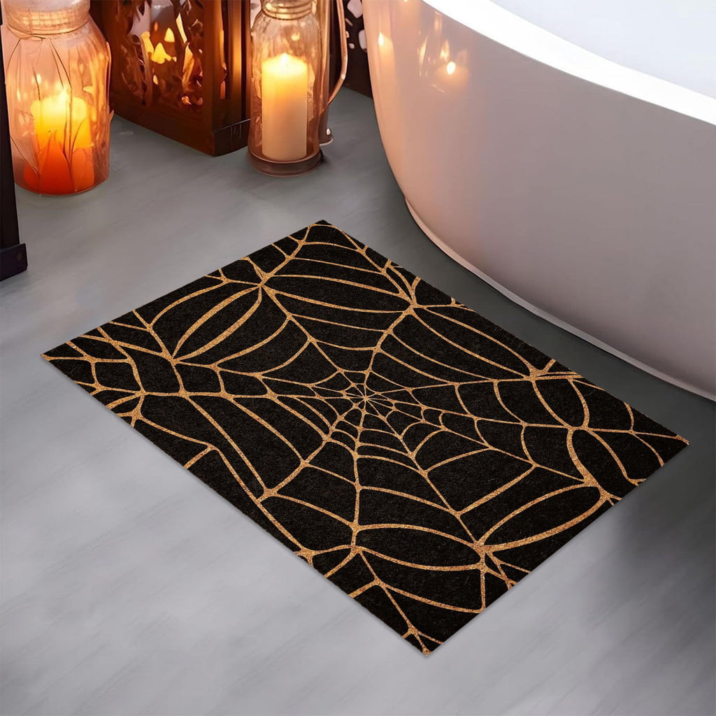 Stijggn Halloween Kitchen Mats for Floor Halloween Rugs Halloween Thanksgiving Decorations Doormat, Welcome Mats for Front Door,Spooky Outdoor Mats for Home Decor Holiday Decorative