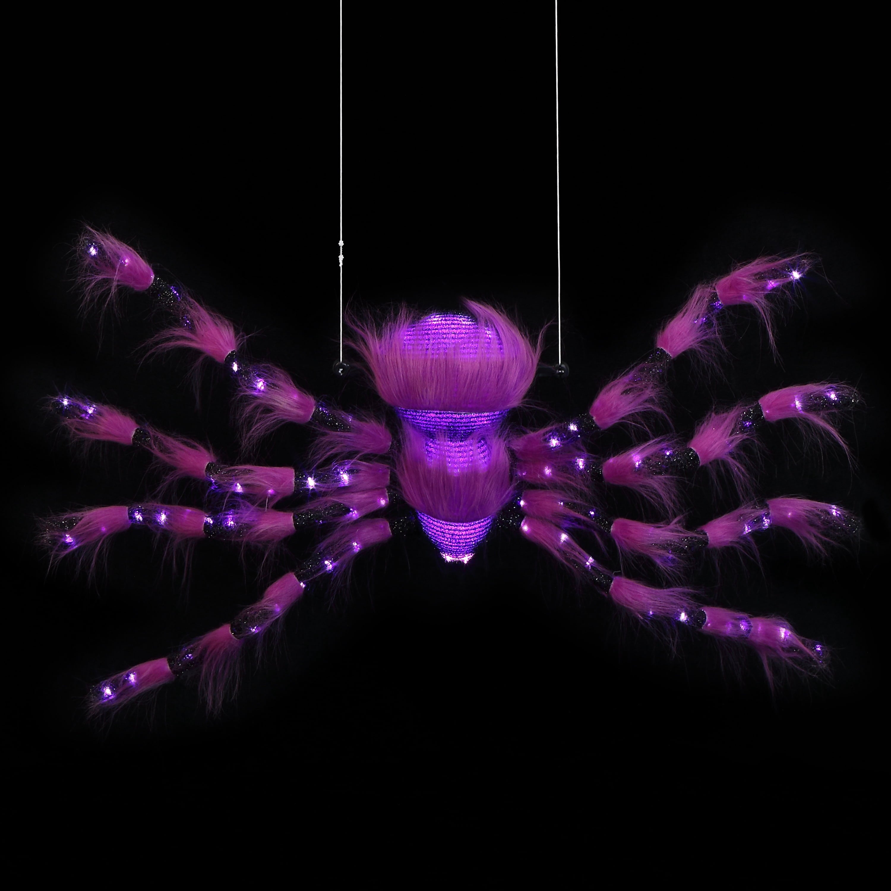 Mr. Halloween 4 ft. Outdoor Animated Spider Web - Purple Web