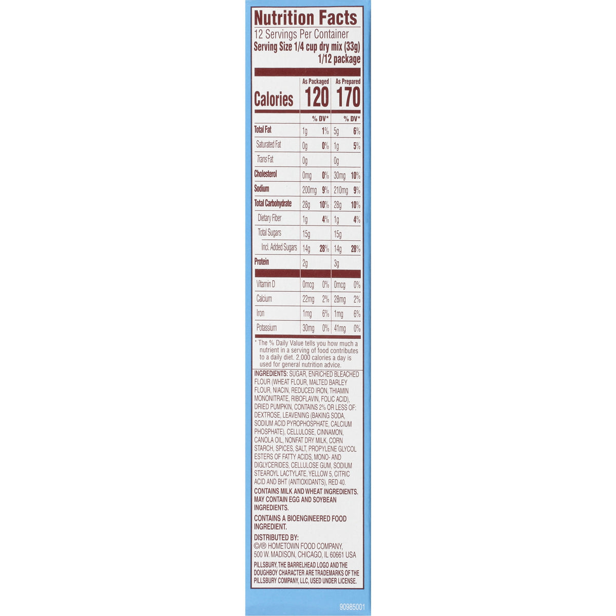 Pillsbury Pumpkin Quick Bread and Muffin Mix, 14 oz Box