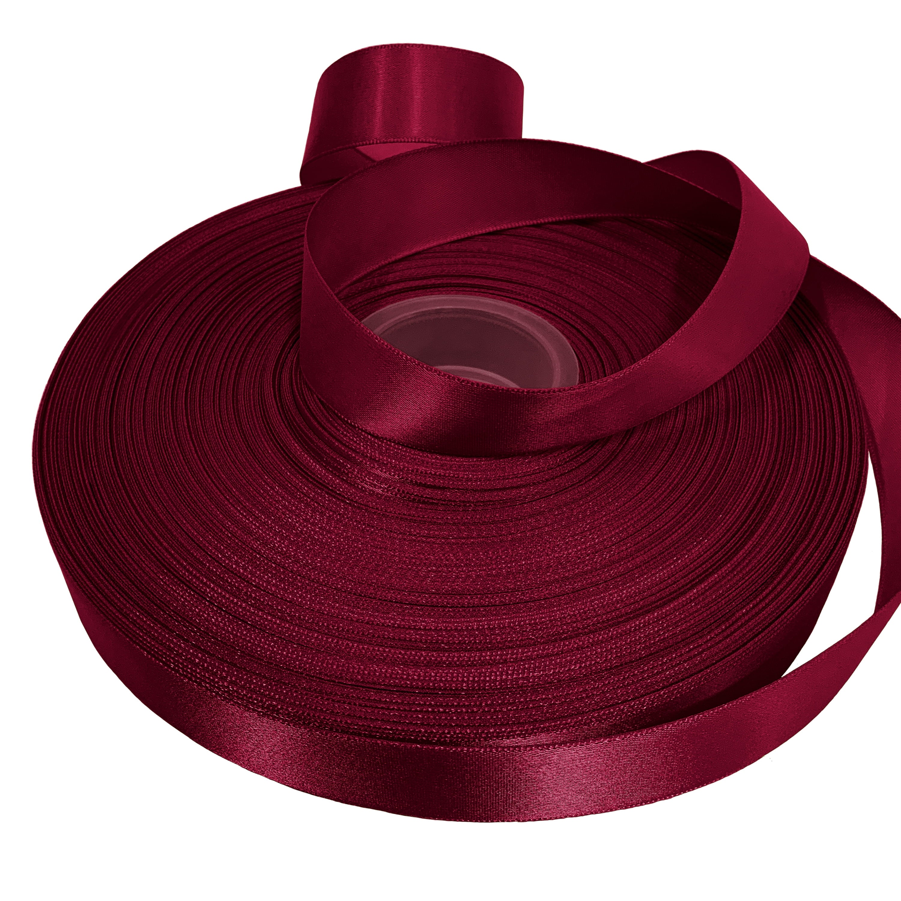 White Single Faced Satin Ribbon, 7/8" x 100 Yards by Gwen Studios