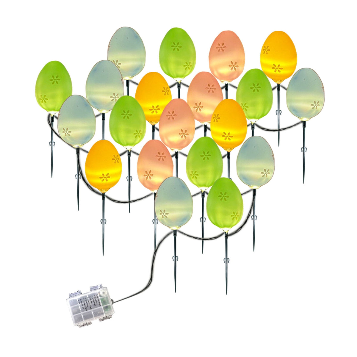 Stijggn 10 Easter Lights Outdoor Easter Decor LED Bunny Lights Plug in Easter Lights String for Indoor Outdoor Spring Decor & Easter Decor