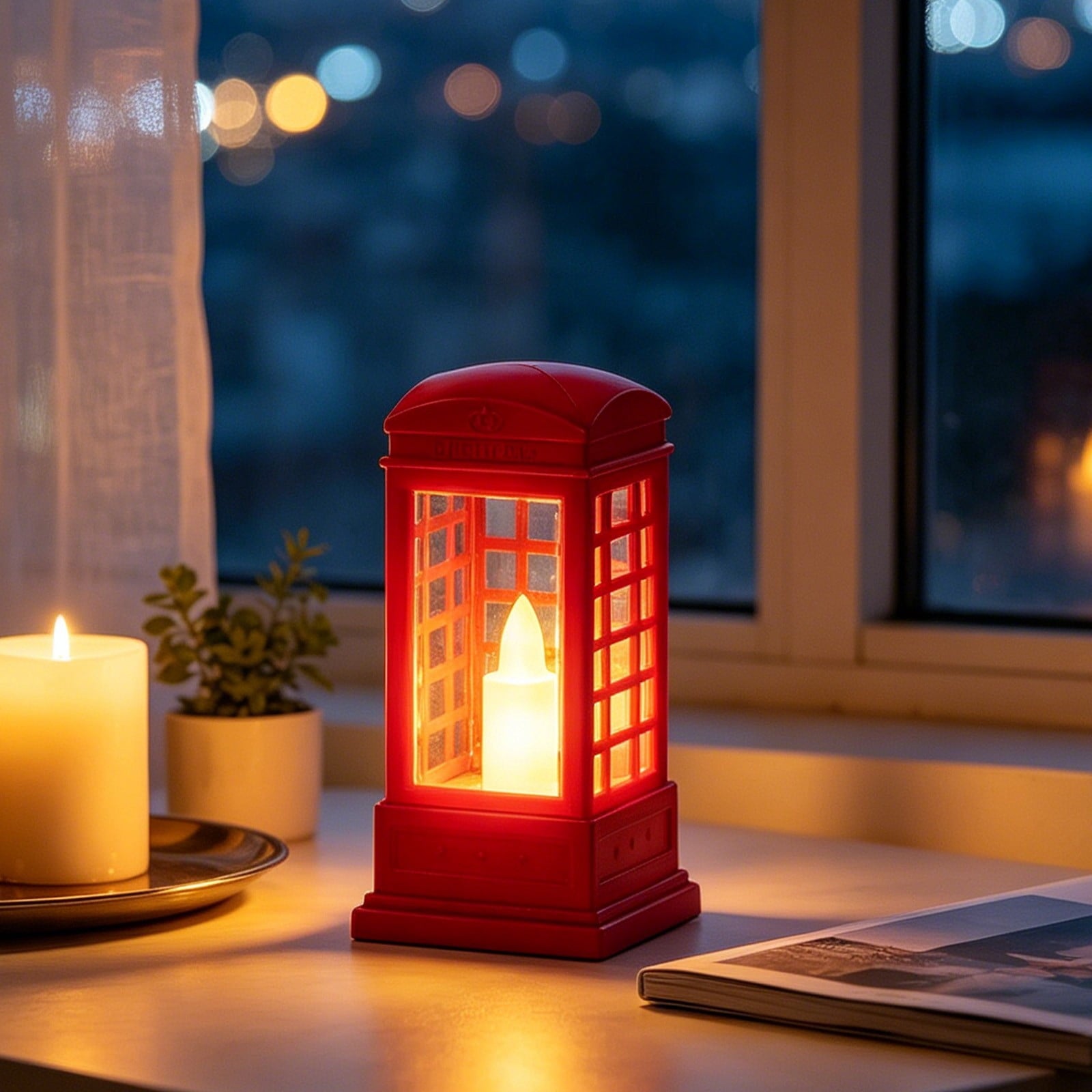 Djiypn Mini Lanterns 2Pack LED Small Lanterns Decorative Indoor Outdoor Hanging Lantern Decorative Candle Light Farmhouse Decor for Weddings Western Camping Party Halloween Christmas Decorations