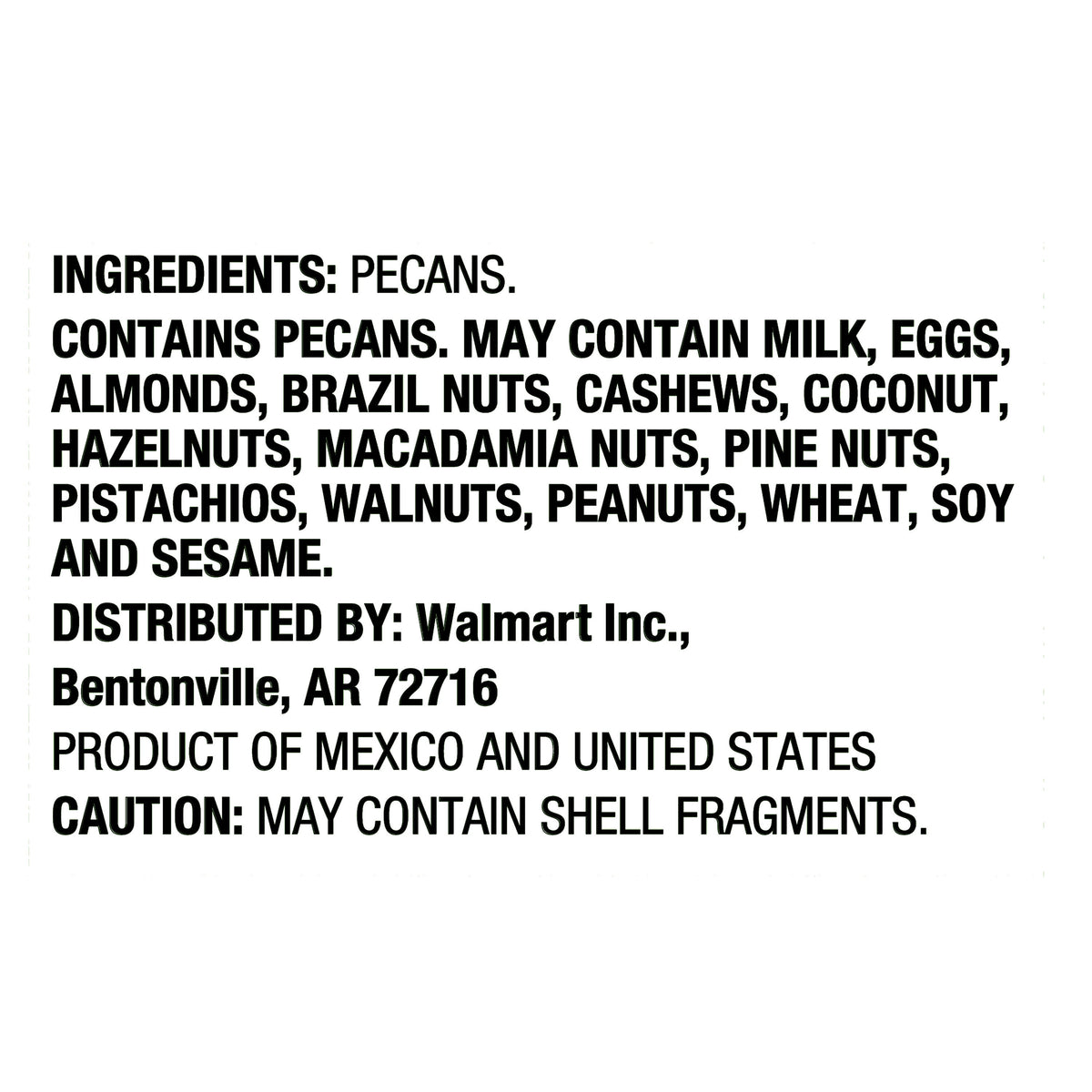 Great Value Chopped Pecans, 24 oz