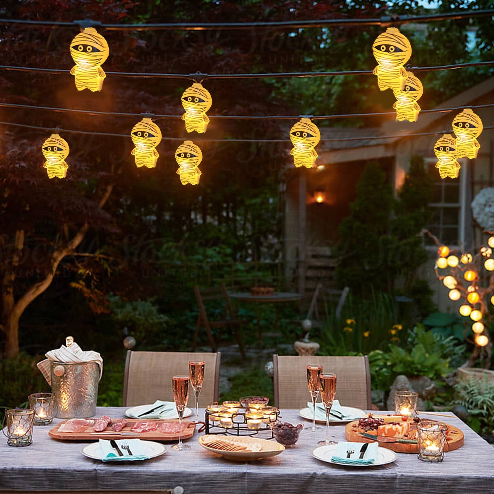 Darzheoy Halloween String Lights, 20 LED 10 FT Battery Operated String Lights, Halloween Decorations Lights Indoor Outdoor Cute Halloween Party Decor