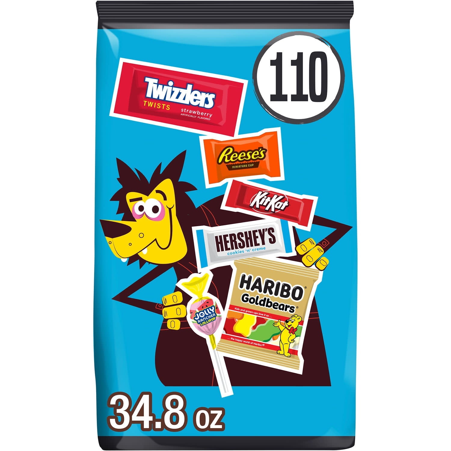 Hershey Assorted, Halloween Candy Bulk Bag, 34.8 oz (110 Pieces)