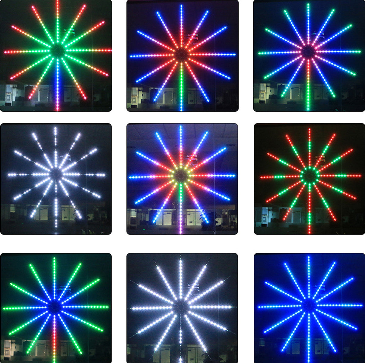 Firework Led Lights USB Powered Room Decor, Color Changing Bluetooth Fireworks Led Lights for Bedroom with Launch Burst Effect, Led Lights with Remote Control for Christmas Party Decoration