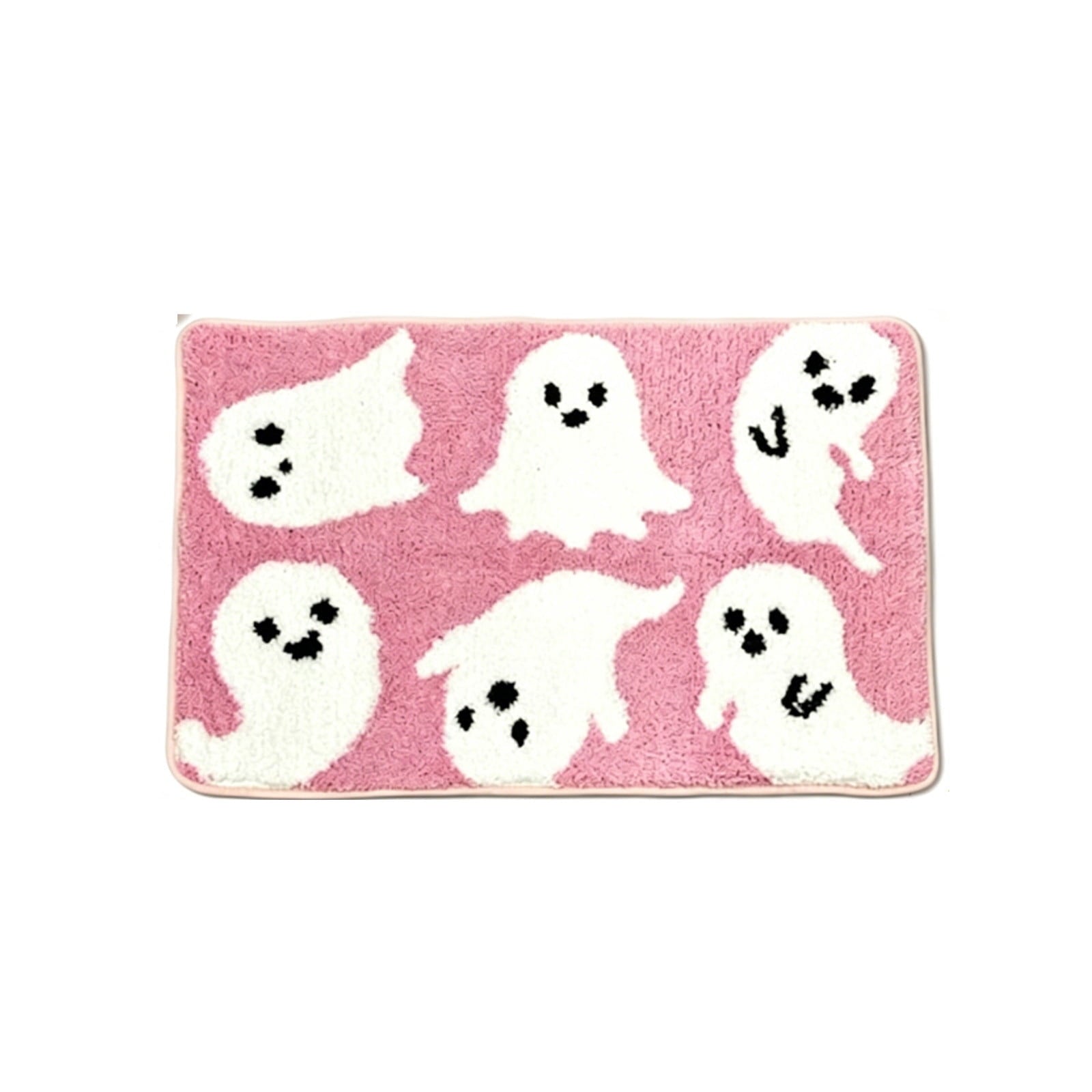 WWC Halloween Door Mat, 32x20 inch Halloween Decor Thick Non Slip Ghost doormat, Entryway Rug for Fall Party Indoor Outdoor Front Porch