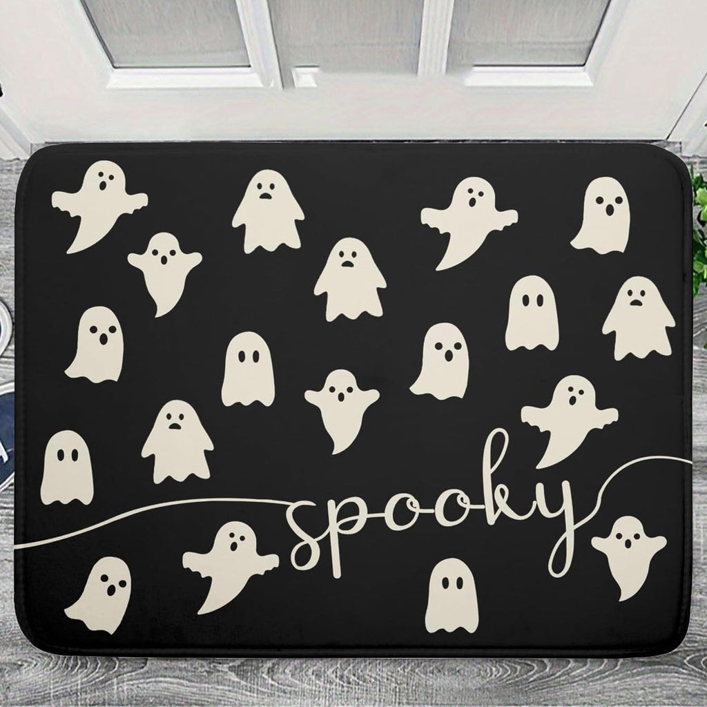 BOOHIT Halloween Door Mat 31x19 Inch Indoor Outdoor Entrance Floor Home Decoration (Pumpkin Head Spooky)