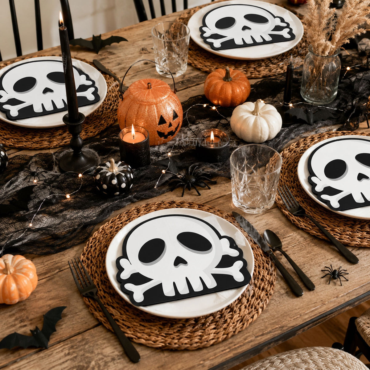JHyouerji 20 Pack Halloween Pumpkin Disposable Paper Napkins Purple Absorbent Cocktail Dessert Napkin Holiday Party Table Disposable Decor Thanksgiving Party Supplies