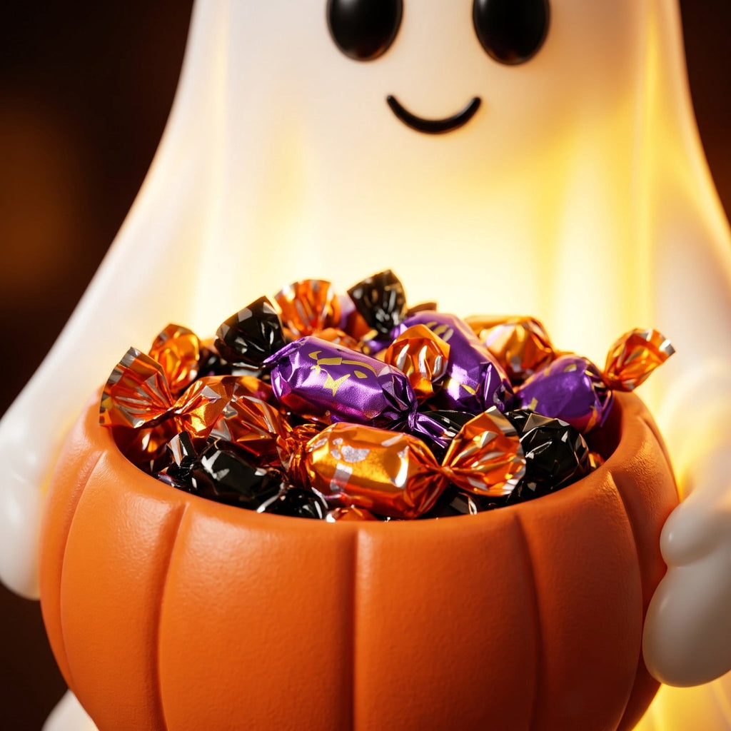 XGFHYJEH Halloween Decorations LED Candle Lights, 3pc Pumpkin Lantern, Halloween Indoor Decor, Halloween Table Decoration Ornament for Home Room Party