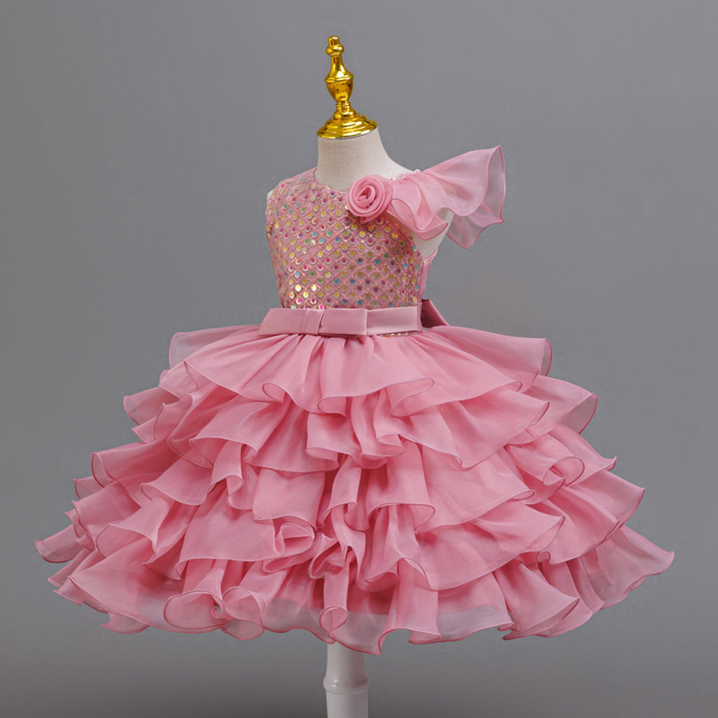 Toddler Dance Yellow Sequin Dress Tulle Dance Dresses Dance Kids 80s Outfits for Girls Dance Performance Outerwear 3-4 Years