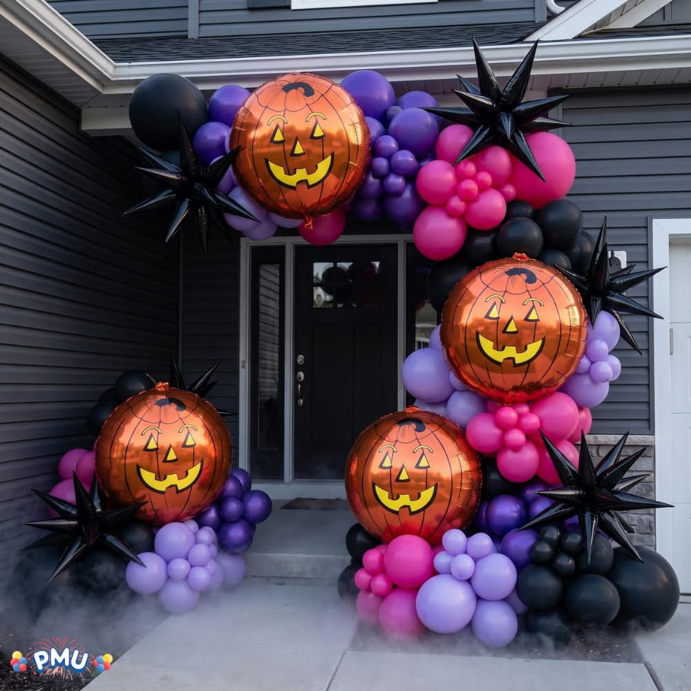 PMU Halloween Flying Ghost 24 Inch Mylar-Foil Balloon (10/pkg) Pkg/1