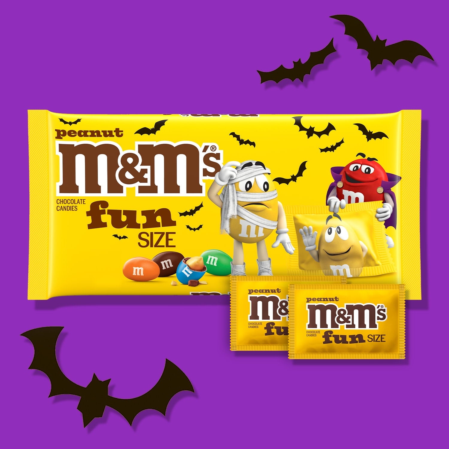 M&M's Milk Chocolate Fun Size Halloween Chocolate Candy - 10.53oz Bag
