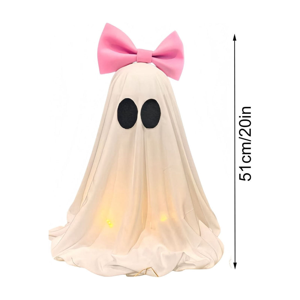 AuroraX Halloween Ghost Decor Outdoor Halloween Decoration Courtyard Tabletop Desktop Haunted Halloween Decoration for Yard Garden Pink