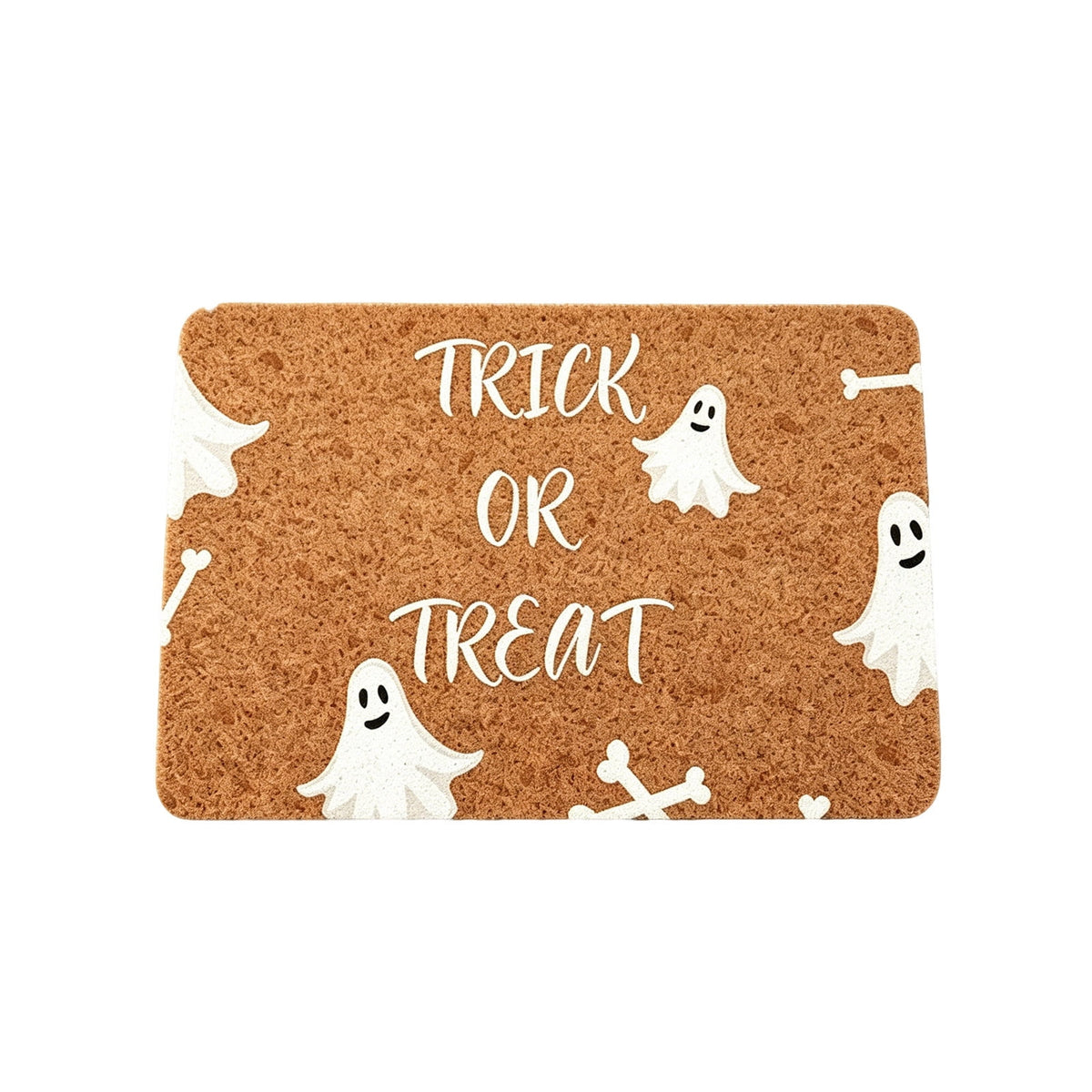 Halloween Doormat Vintage Retro Style Mat 23.6x15.7in Secure-Grip Absorbent Coir Look Entryway Rug for Front Porch Indoor Outdoor Decor by OVFUIZ