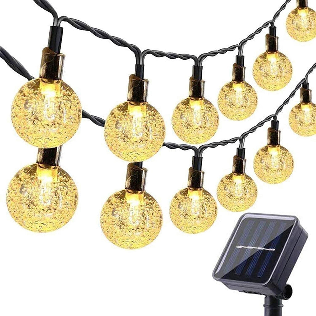 Toodour Solar String Lights Outdoor, 35.6ft 60 LED Waterproof Solar Powered Globe Patio Lights with 8 Modes for Garden Home Gazebo Yard Decorations (Warm White)