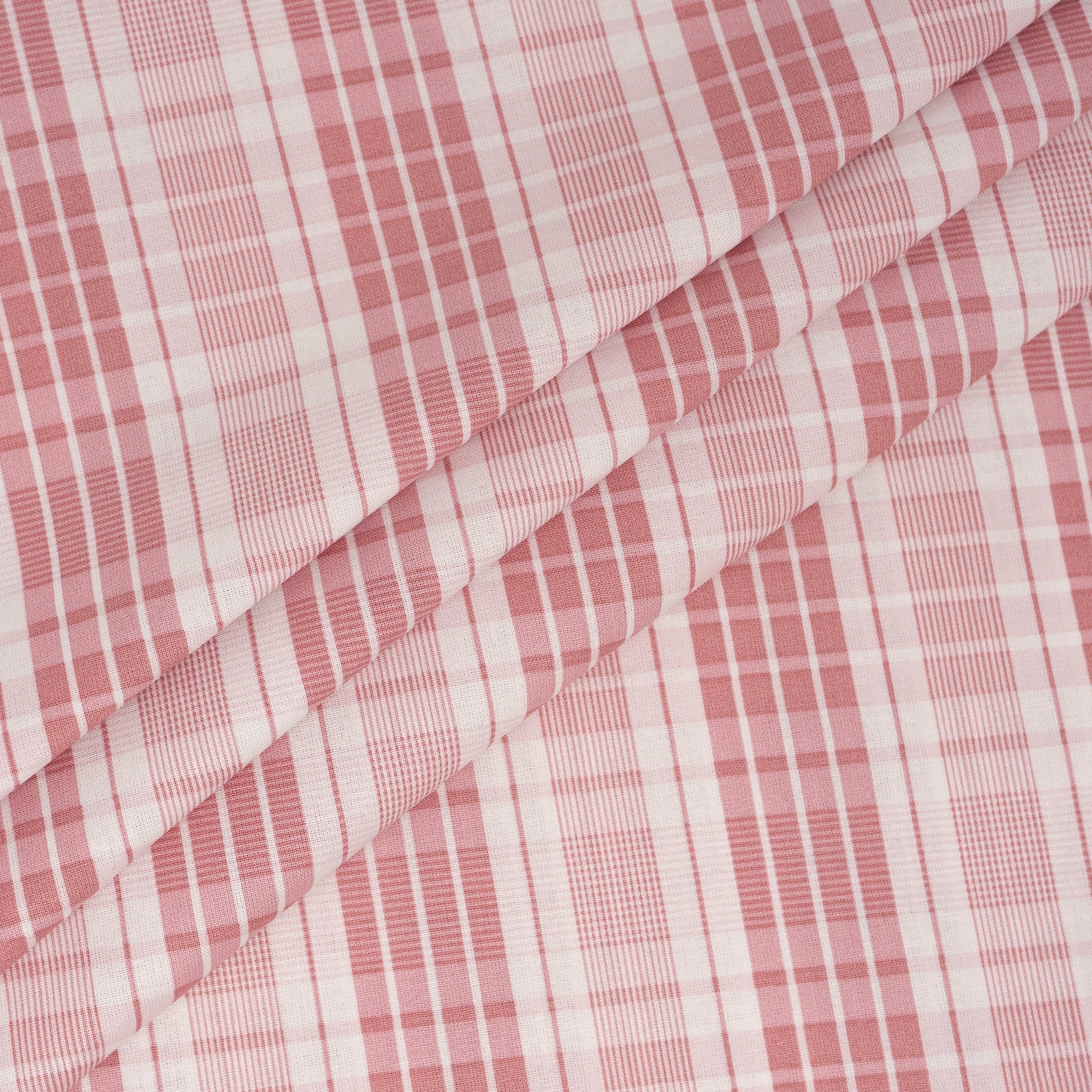 Waverly Inspirations 1 Yard Cut 100% Cotton Fabric, Plaid Tea Rose, 44 in Wide