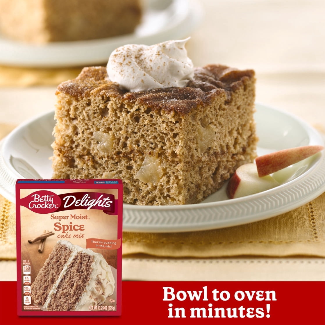 Betty Crocker Delights Super Moist, Spice, Cake Mix, 13.25 oz